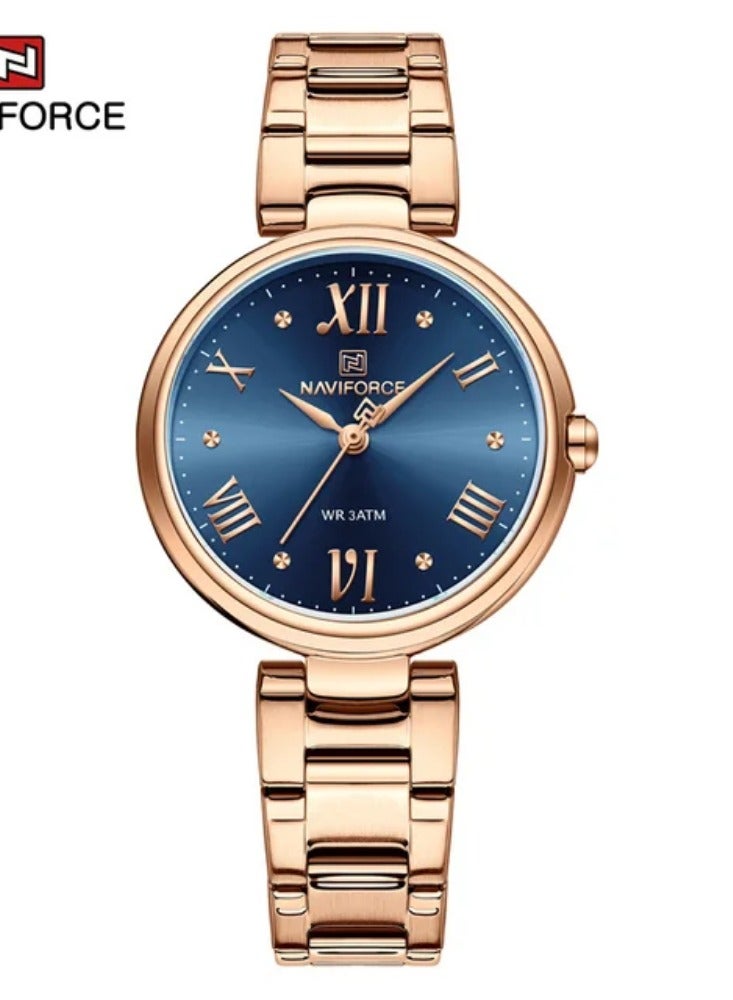 NAVIFORCE Top Brand NAVIFORCE Luxury Women's Watch Classic Waterproof Female Clock Stainless Steel Bracelet Ladies Wristwatches 2023 New