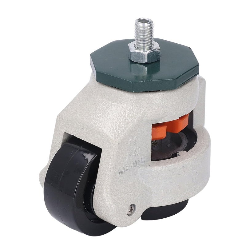 Adjustable Leveling Stem Caster M12 Threaded Rod 62mm Wheel Furniture Workbench Cabinet - Image 2