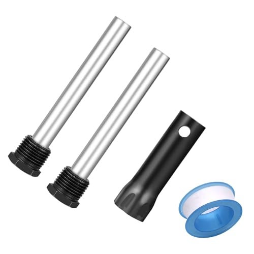 Ramkle RV Water Heater Anode Rod with Hex Wrench Socket Removal Tool 45 L x 12 NPT Thread Magnesium Rod ScrewIn Water Heater Element Wrench Replacement Part for Atwood Dometic Water Heater 11553 - Image 1