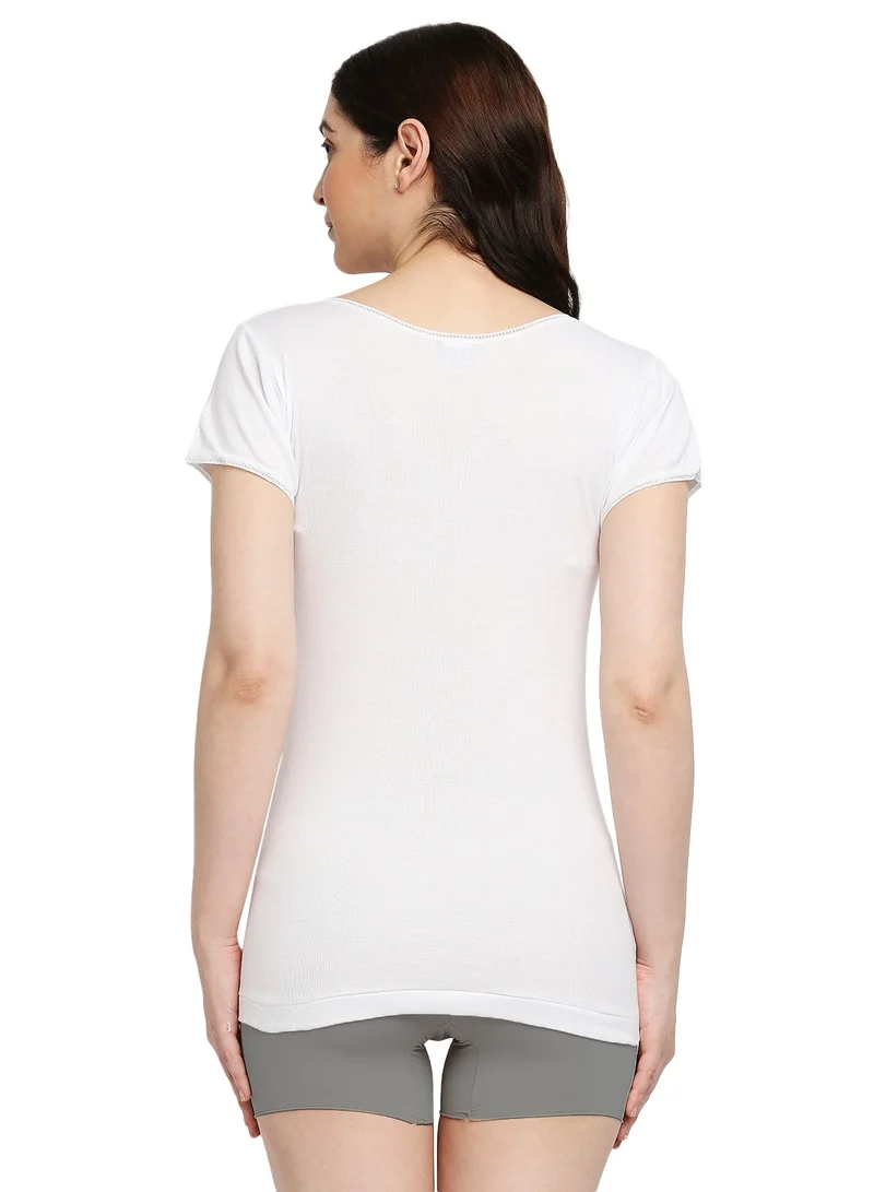 BYC WOMEN'S COTTON UNDERSHIRT (PACK OF 3) - WHITE