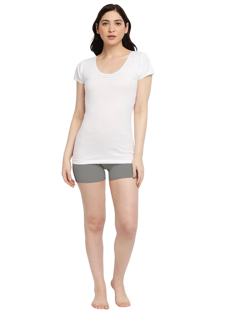 BYC WOMEN'S COTTON UNDERSHIRT (PACK OF 3) - WHITE