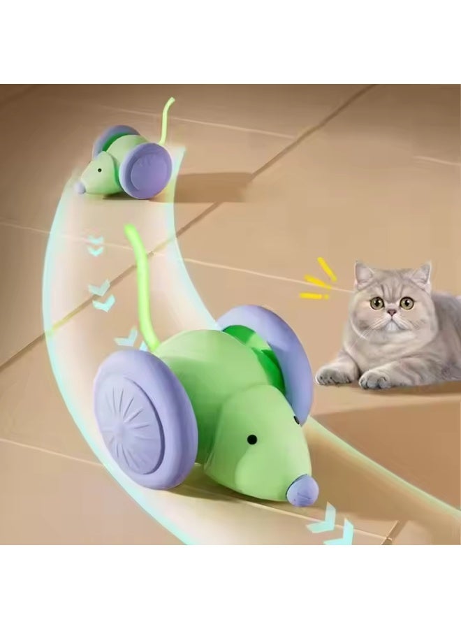 🐭 لعبة ماوس تفاعلية قابلة للشحن – تتحرك تلقائيًا مع أضواء LED للقطط - Image 1