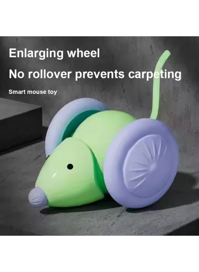 🐭 لعبة ماوس تفاعلية قابلة للشحن – تتحرك تلقائيًا مع أضواء LED للقطط - Image 4