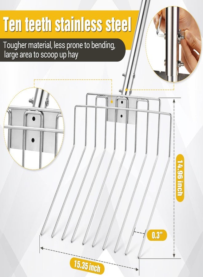 AugFir Pitchfork for Gardening - 10 Tines - Image 3