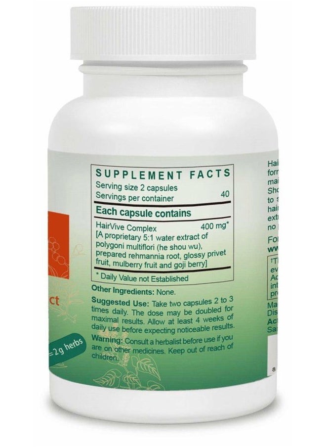 ActiveHerb - HairVive Hair Growth Supplement 80 Capsules - Image 1