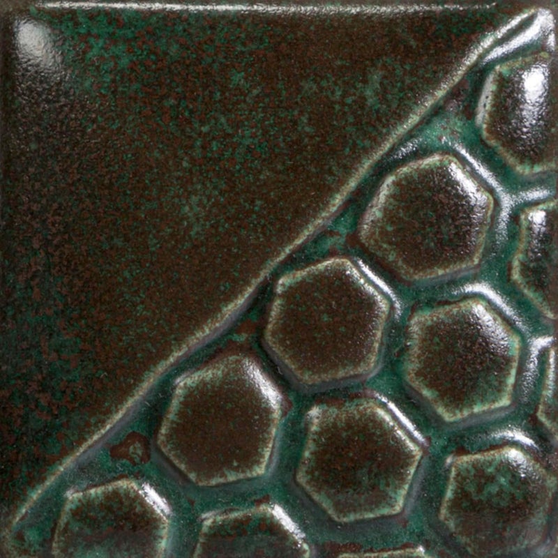 Mayco EL122P Elements Non-Toxic Glaze in Malachite Green - 1 Pint Bottle