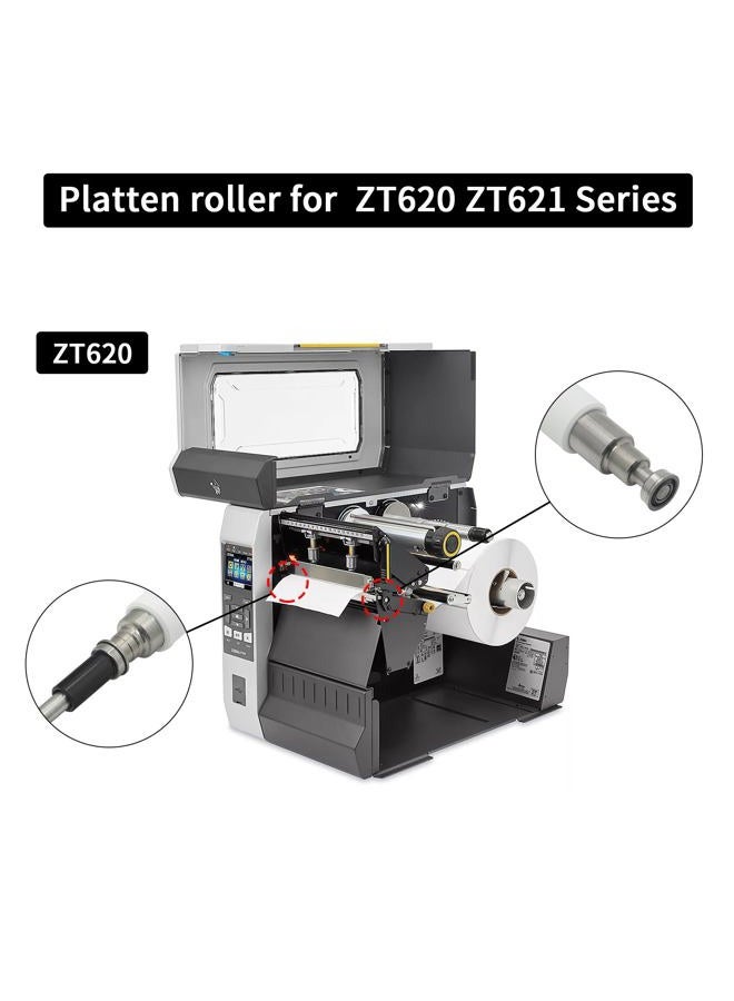 eecee P1083320-033 Kit Platen Roller for Zebra ZT620 Thermal Printer - Replacement Printer Transfer Roller Compatible with Zebra ZT620 (203dpi, 300dpi) - Image 2
