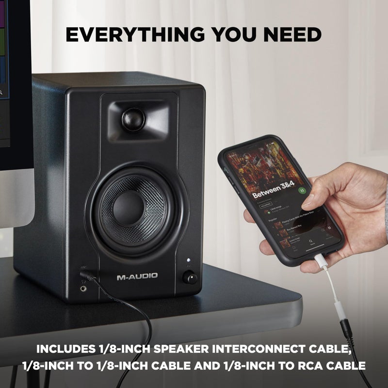 M-AUDIO BX4 4.5" Wired Studio Monitors Pair - Image 5
