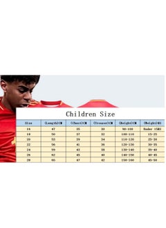 M MIAOYAN European Cup national team Spain jersey Yamal No. 19 fan home children's football jersey set  - Image 2