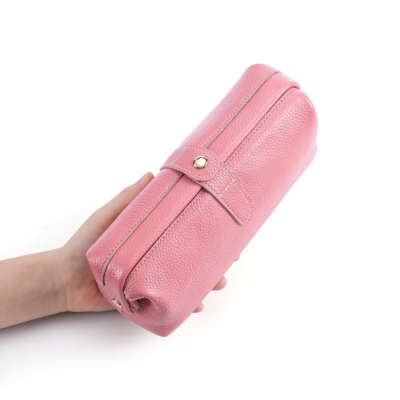 shuainiu Travel leather makeup bag, waterproof mini makeup box, small travel storage bag - Image 2