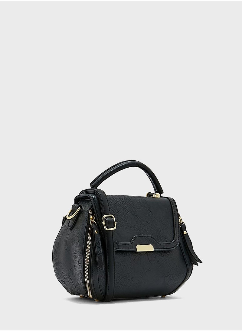 ELLA - Circular Satchel Handbag - Image 1