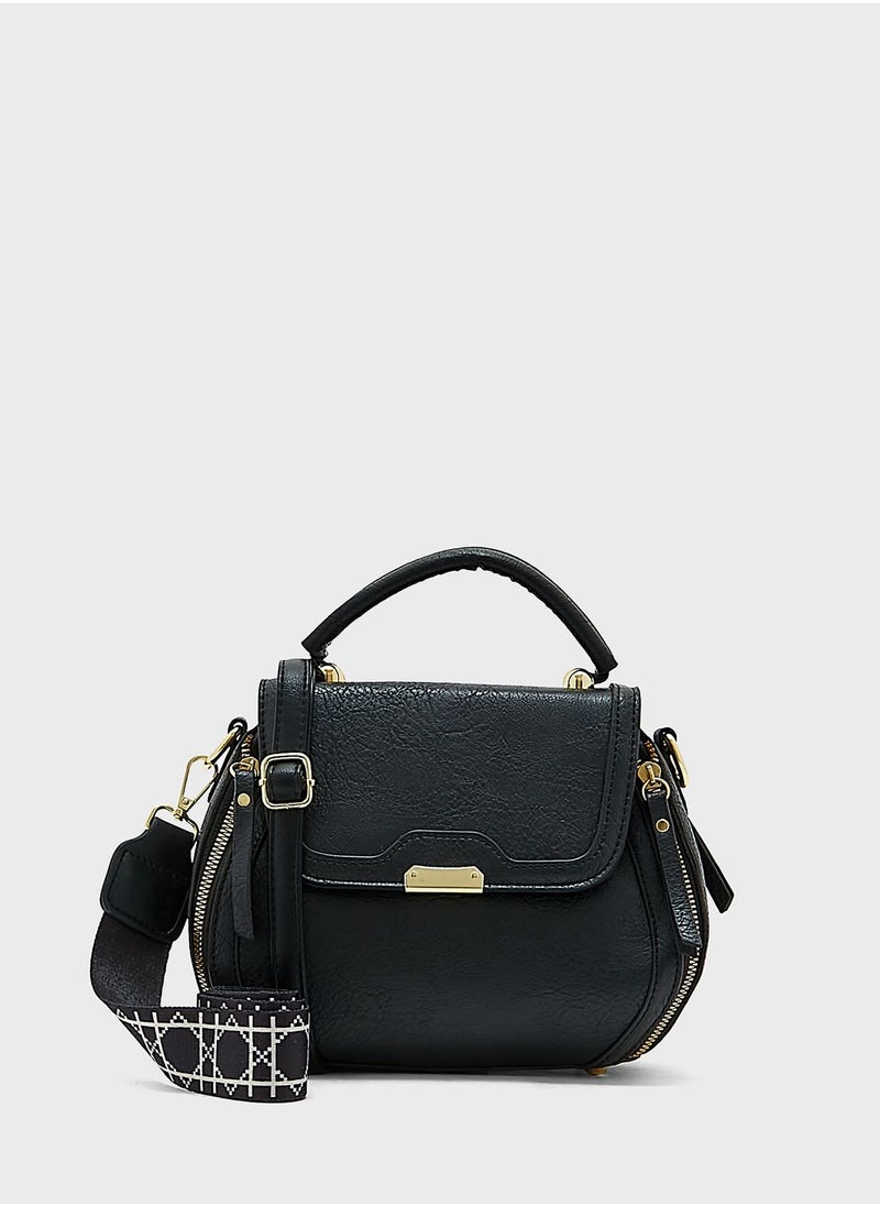 ELLA - Circular Satchel Handbag - Image 1