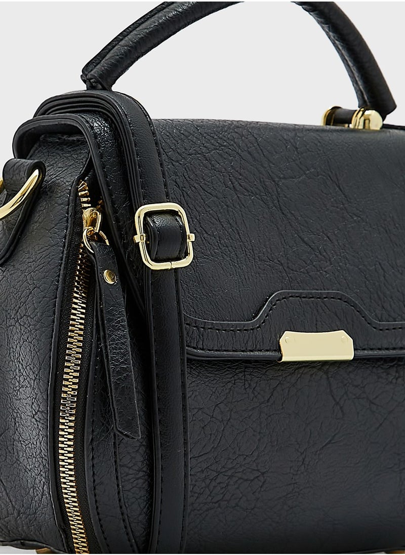ELLA - Circular Satchel Handbag - Image 1