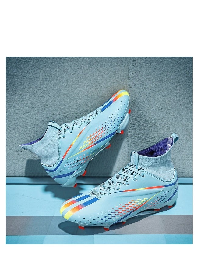 Beauenty Spike Sneakers TF Training Shoes Football Shoes Non-slip (Spike Bright Moon)  - Image 2
