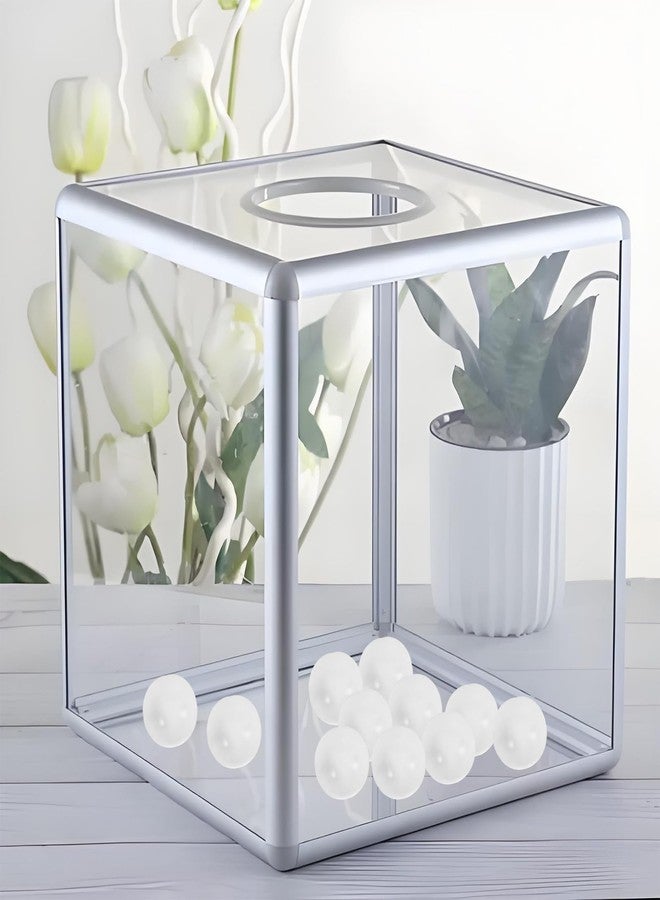MUCKLILY 30pcs Openable Balls, 1.57 Inch Reusable Raffle Balls, Empty White PVC Balls for Party, Event, and Game Decor - Image 2