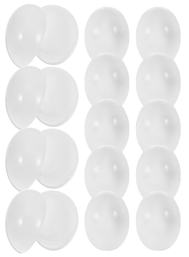 MUCKLILY 30pcs Openable Balls, 1.57 Inch Reusable Raffle Balls, Empty White PVC Balls for Party, Event, and Game Decor - Image 1