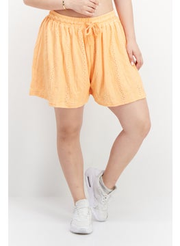 BCBGeneration Women Regular Fit Basic Shorts, Orange  - Image 1
