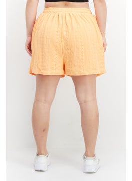 BCBGeneration Women Regular Fit Basic Shorts, Orange  - Image 3
