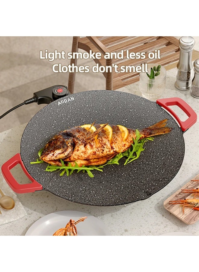 آر إيه أف مقلاة الخَبز الكهربائية متعددة الوظائف مع تحكم قابل للتعديل في درجة الحرارة وسطح غير لاصق وتسخين مزدوج الجوانب، مثالية للخبز والقلي والتحميص والشواء – جهاز طهي كهربائي مدمج وسهل التنظيف للاستخدام المنزلي - Image 3