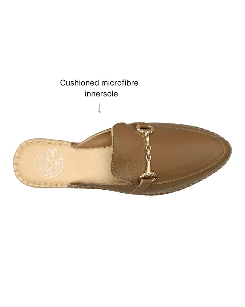 SHOEQ Mocha Espadrille Mule for Women | Best Price UAE