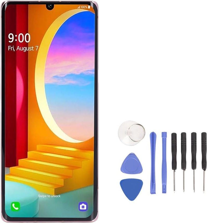 مجموعة شاشة LCD الوردية مع اللمس والرقمنة لاستبدال شاشة LG Velvet 5G G9 مقاس 6.8 بوصة - Image 5