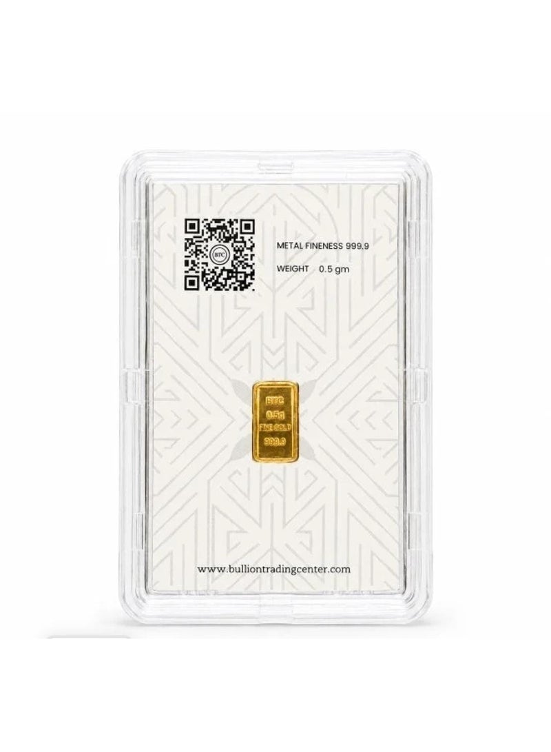 خشبو جويلز سبيكة ذهب BTC 0.5 جرام 24 قيراط - Image 2