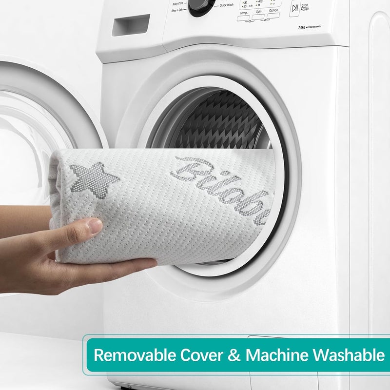 Biloban غطاء واقي مرتبة باك آند بلاي بسحاب متوافق مع غراكو باك إن بلاي دريم أون مي بامو بيبي بلايارد مرتبة حتى 15 بوصة مقاوم للماء مصنوع من الفيسكوز من البامبو - Image 5