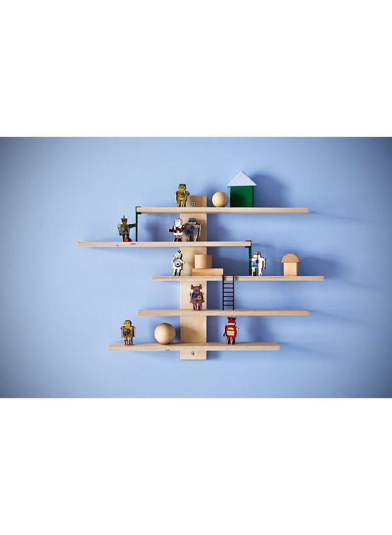 IKEA (IKEA) رف جداري من ايكيا لوستيغ – 37×37 سم | رف ديكور قابل للتعديل لتخزين الألعاب والتحف | تصميم ممتع من الخشب الطبيعي - Image 2