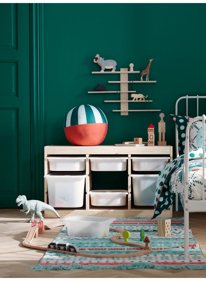 IKEA (IKEA) رف جداري من ايكيا لوستيغ – 37×37 سم | رف ديكور قابل للتعديل لتخزين الألعاب والتحف | تصميم ممتع من الخشب الطبيعي - Image 4