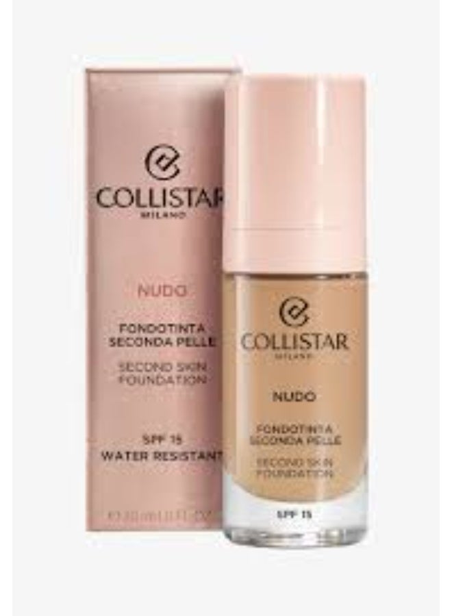 Collistar Nudo Second Skin Foundation SPF15 Color 4N Sabbia 30ml - Image 2