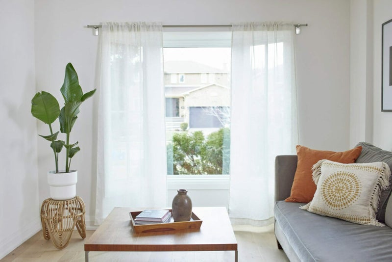 Command 10 lb Satin Nickel Curtain Rod Hooks, 2 Hooks and 4 Command Strips, No Drilling Christmas Decorations, Use with Rod Diameters 0.5-0.75" - Image 3