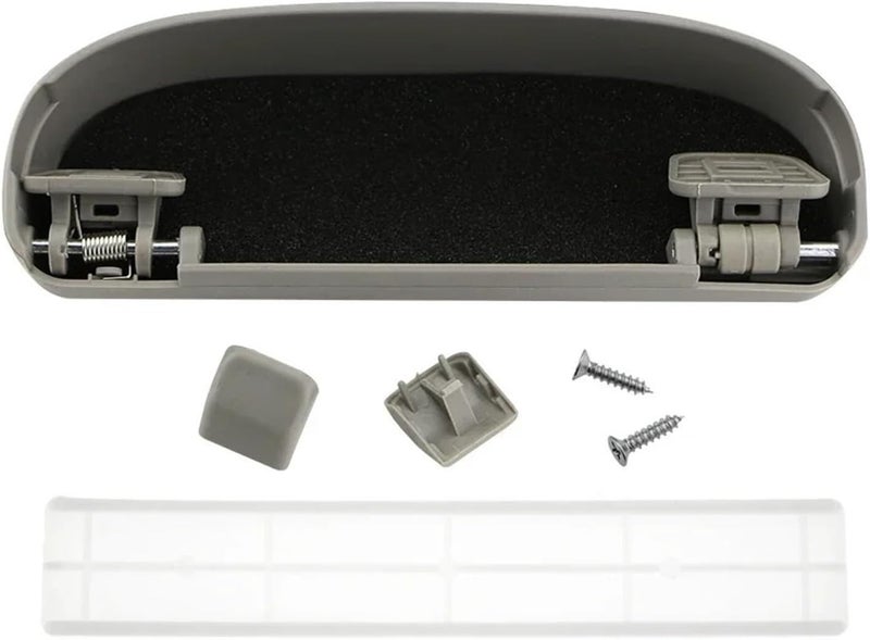 QASULER Car Sunglasses Holder - Gray - Image 2