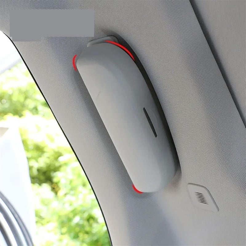 QASULER Car Sunglasses Holder - Gray - Image 3