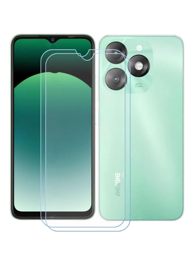 2 Pack ITEL A70 Screen Protector Tempered Glass Screen Protecter, HD Clear Screen Guard for 6.6'' - Image 1