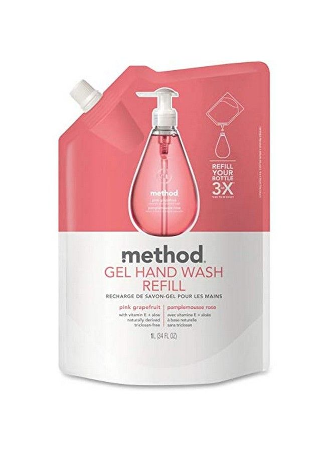 Method Gel Handwash Refill Pink Grapefruit 2.13 Pounds - Image 3