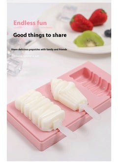 yongsheng Silicone Ice Cube Mould Pink ,Silicone Cake Pop & Cakesicle Mold - Popsicle, Cute Silicone Popsicle Maker Homemade Popsicle Molds Silicone Frozen Ice Popsicle Maker  - Image 3