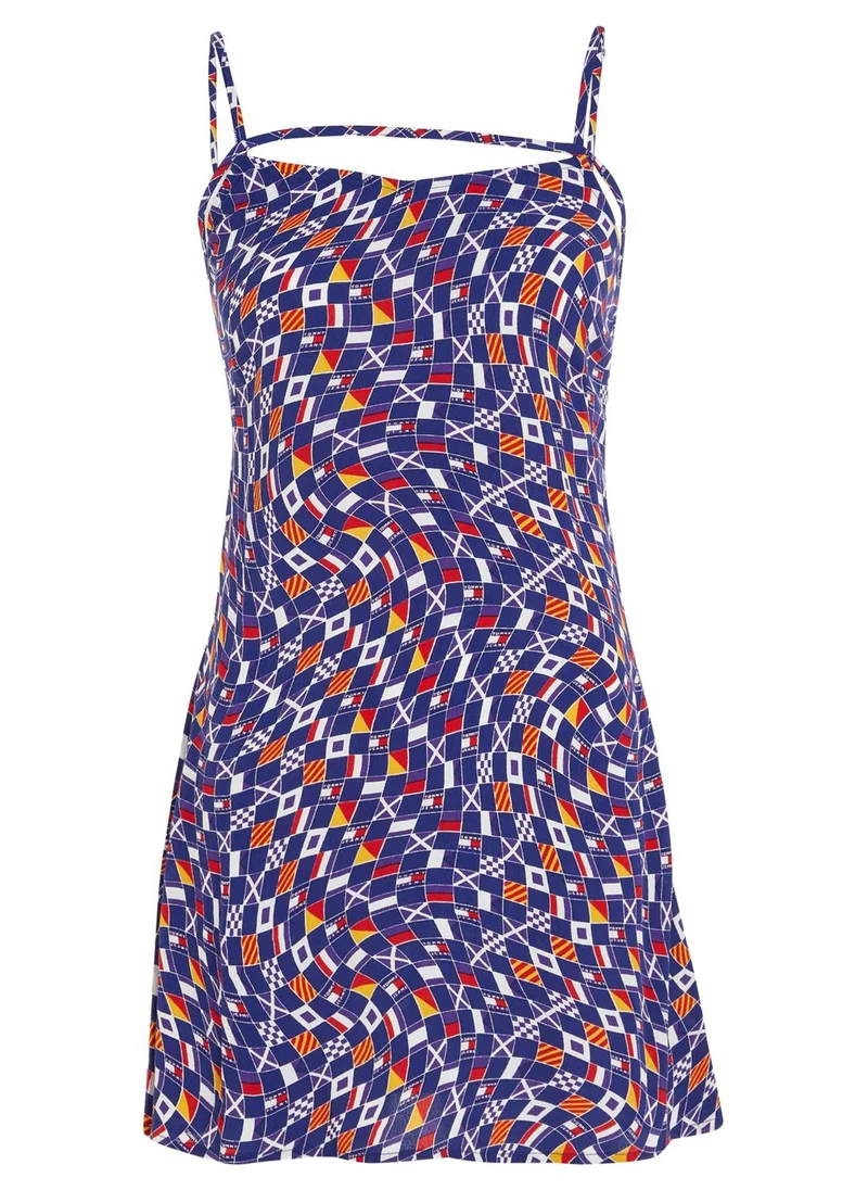 TOMMY JEANS Printed Strappy Dress