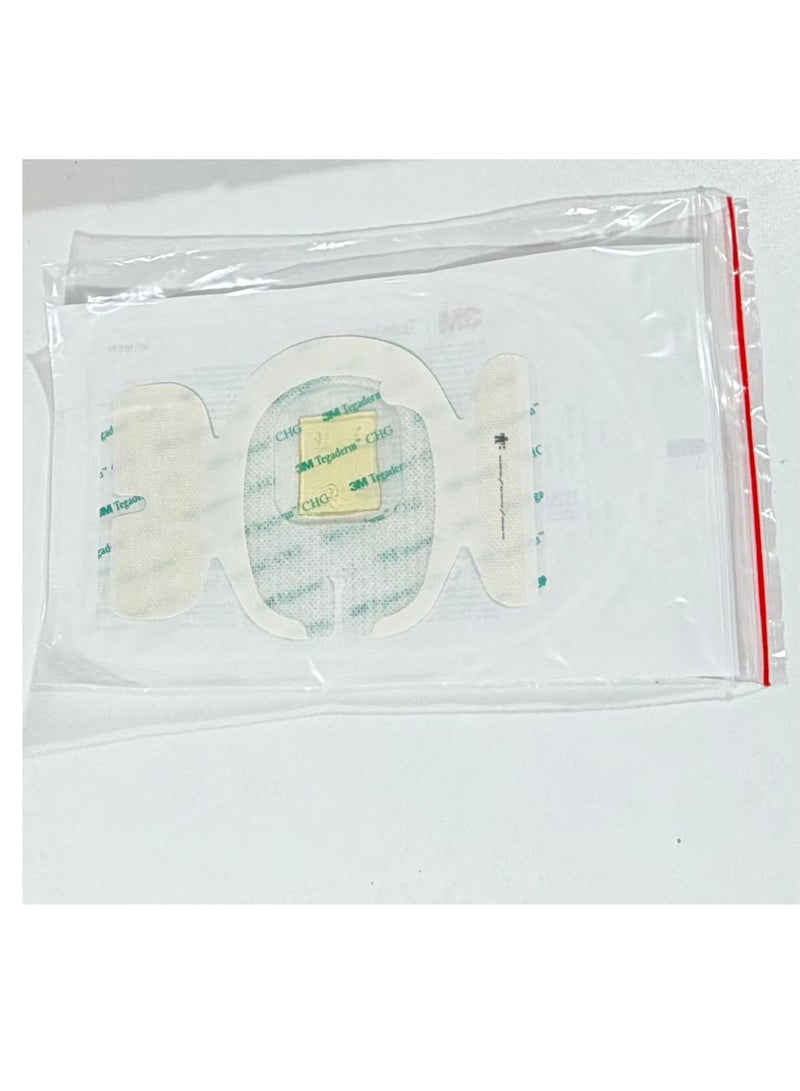 ثري ام 1 قطع من 3M  تيجاديرم CHG كلورهيكسيدين غلوكونات IV. ضمادة تأمين، 1657R، 11.5 سم × 8.5 سم - Image 4
