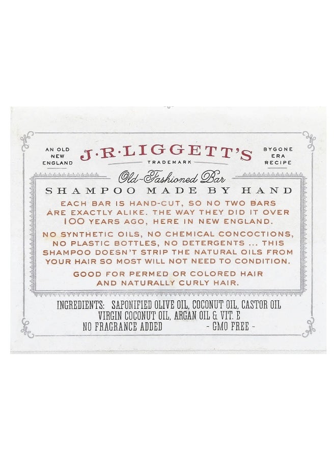J·R·LIGGETT'S J.R. Liggett's, Old Fashioned Shampoo Bar, Coconut & Argan Oil, 3.5 oz (99 g)  - Image 2