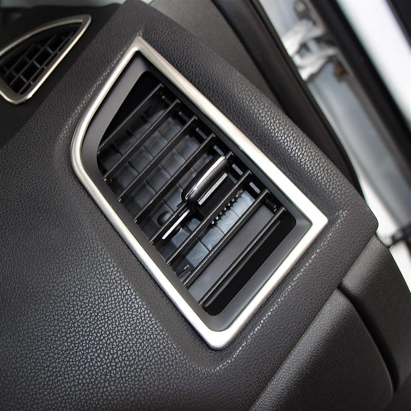 MKVAXR Stainless Steel Air Outlet Cover for Mitsubishi ASX 2011-2015 - 4 Pcs Decorative Dashboard Trim - Image 2