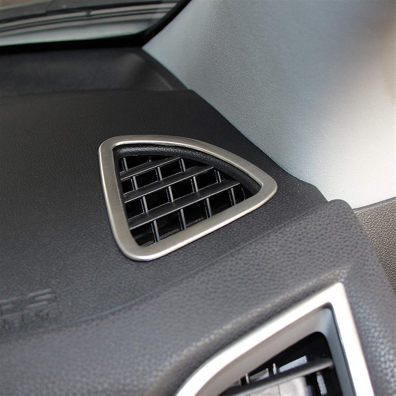 MKVAXR Stainless Steel Air Outlet Cover for Mitsubishi ASX 2011-2015 - 4 Pcs Decorative Dashboard Trim - Image 3