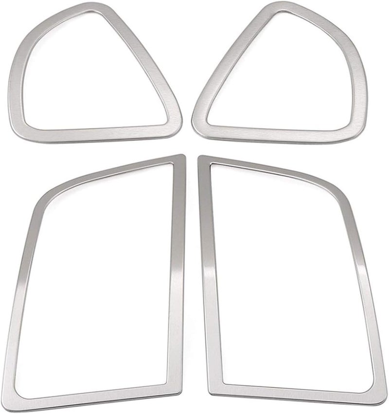 MKVAXR Stainless Steel Air Outlet Cover for Mitsubishi ASX 2011-2015 - 4 Pcs Decorative Dashboard Trim - Image 1
