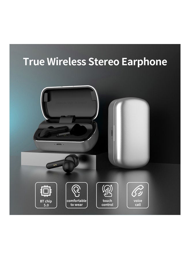 NIBEMINENT Bluetooth In-Ear Earphones With Charging Box Grey - Image 2
