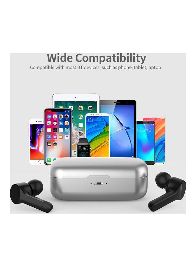 NIBEMINENT Bluetooth In-Ear Earphones With Charging Box Grey - Image 5