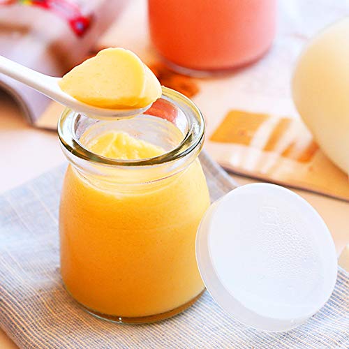 KAMOTA Glass Yogurt/Pudding Jars With PE Lids, Ideal for Jam, Honey, Wedding Favors, Shower Favors 40 PACK 4 oz Clear, (150ml) - Image 4