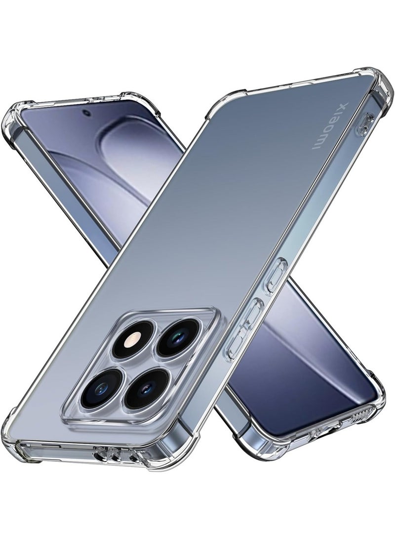 Techie Xiaomi 14T 5G TPU Bumper Corner Case with Camera Lens Protection Transparent Protective Back Cover - Image 1