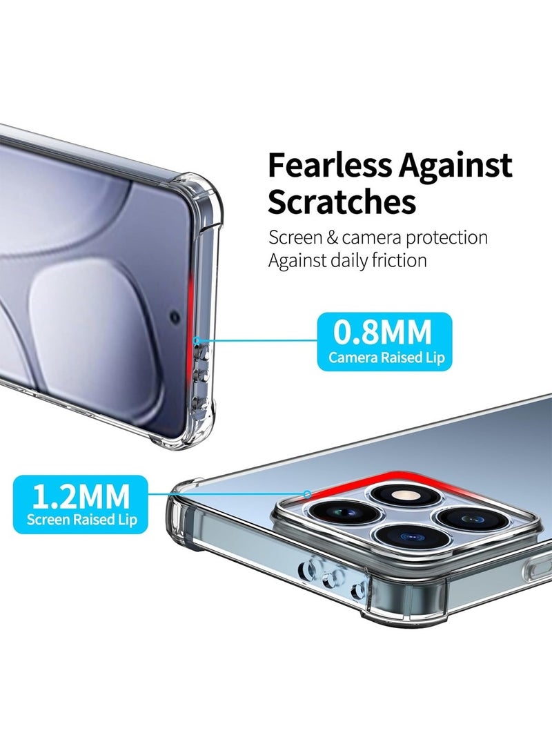 Techie Xiaomi 14T 5G TPU Bumper Corner Case with Camera Lens Protection Transparent Protective Back Cover - Image 3