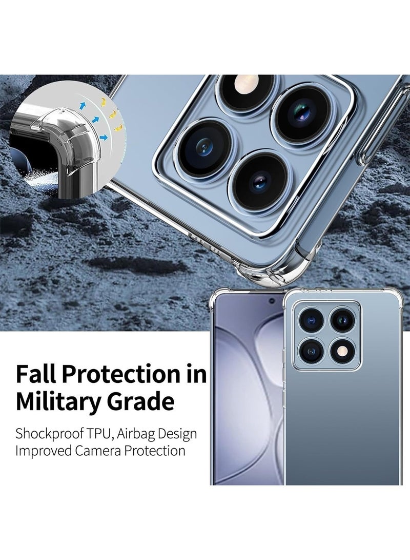 Techie Xiaomi 14T 5G TPU Bumper Corner Case with Camera Lens Protection Transparent Protective Back Cover - Image 4