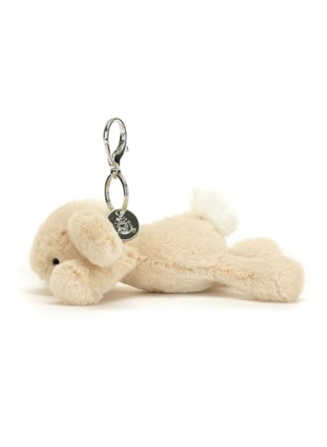 Jellycat Smudge Rabbit Bag Charm, 3 inches - Rabbit  Bunny Plush Keychain - Great Gift  Idea - Image 3
