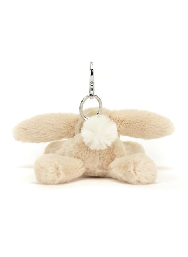 Jellycat Smudge Rabbit Bag Charm, 3 inches - Rabbit  Bunny Plush Keychain - Great Gift  Idea - Image 4